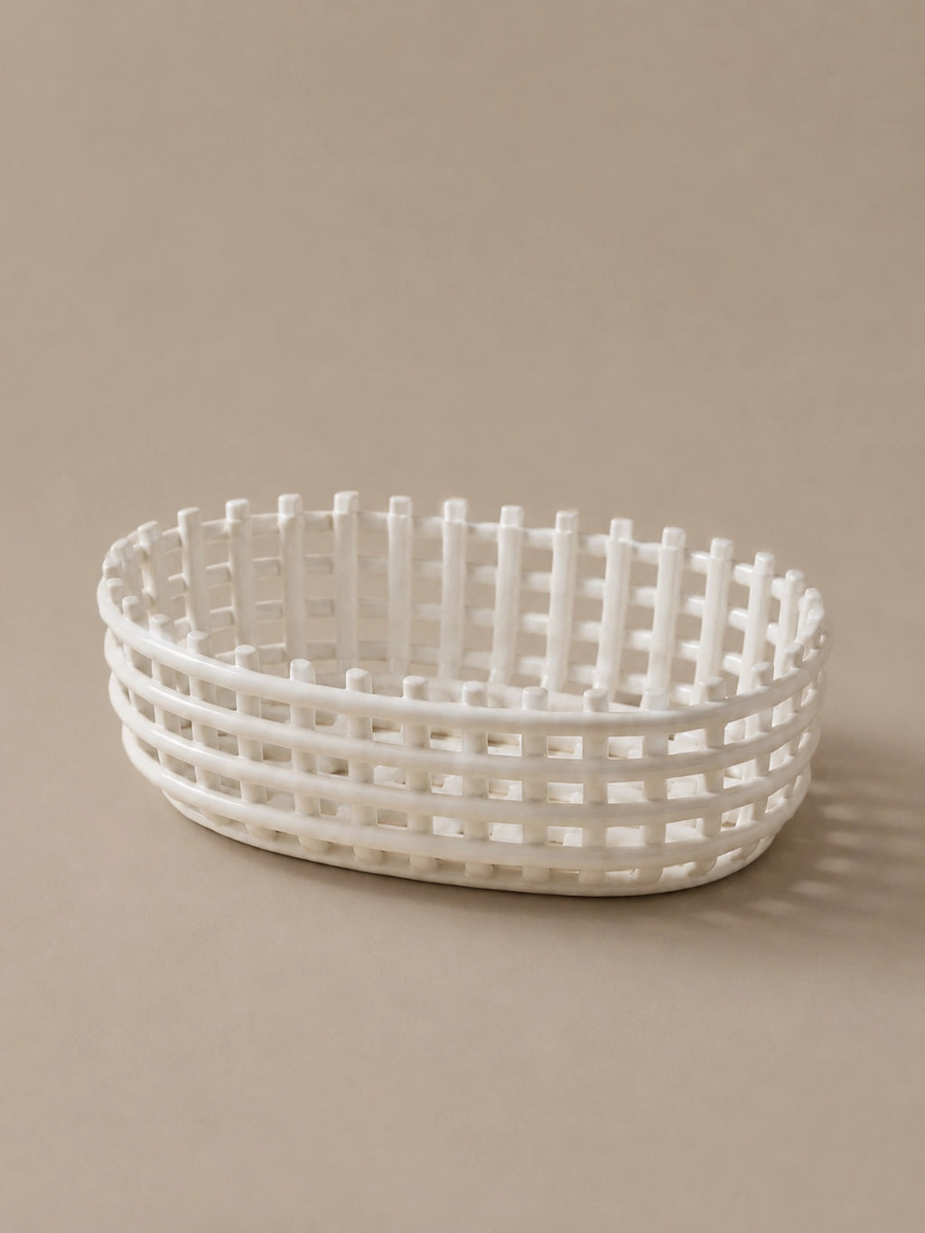 CERAMIC WOVEN BASKET