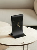 CURVED SCULPTURAL TABLE CLOCK